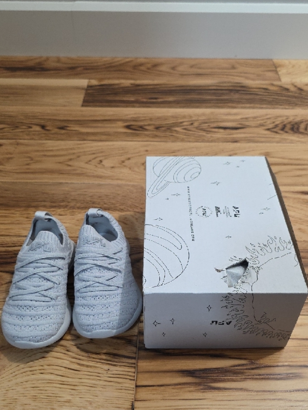 APL Kids' Techloom Wave Knit Slip-On Sneakers Harbor Grey 9 - Picture 6 of 6